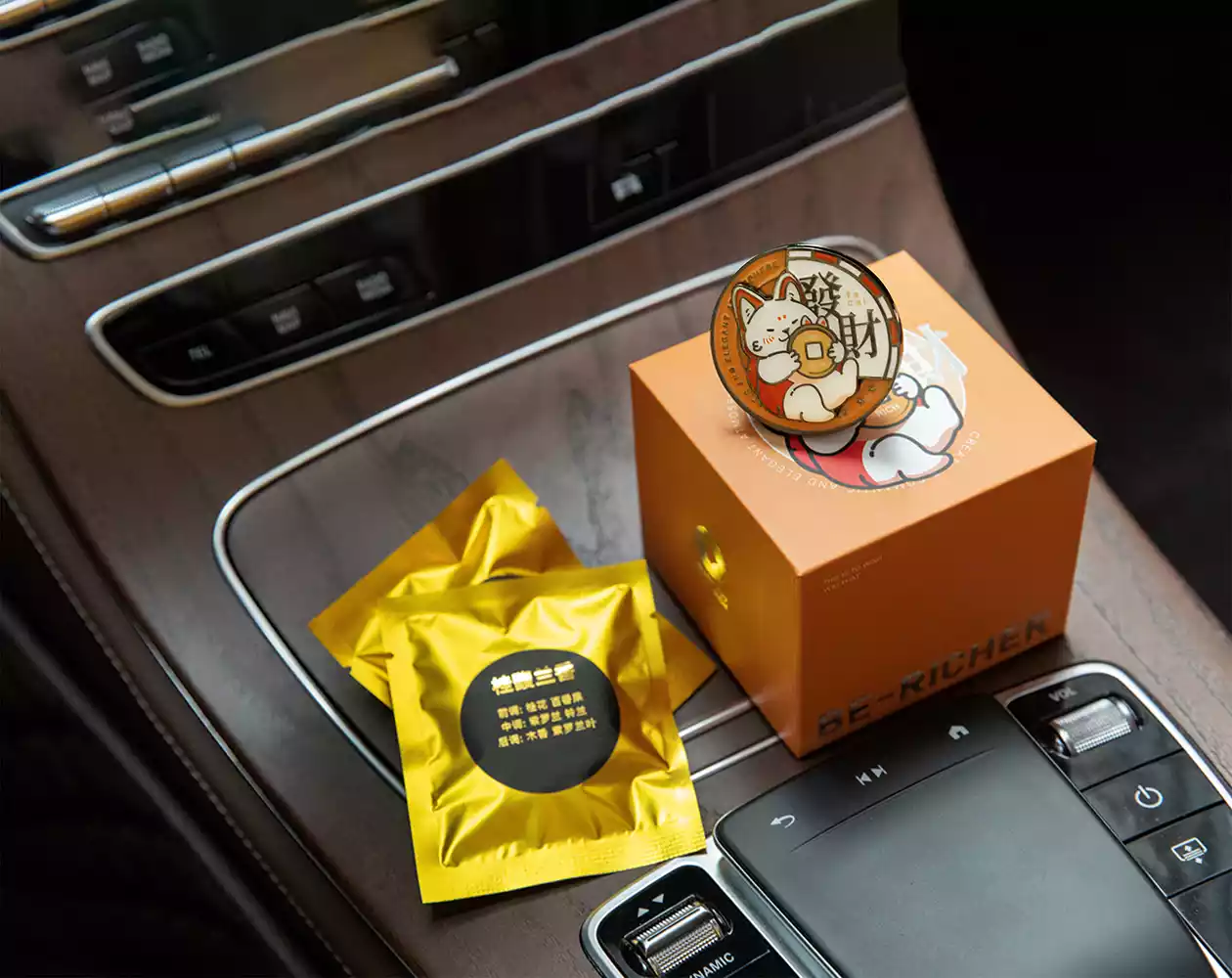 Fortune Cat Car Aromatherapy Drive with Luck Breathe in Bliss - Image 5